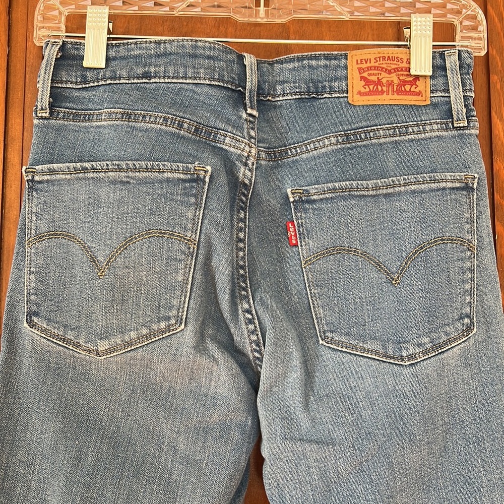 Levi’s 721 High Rise Ripped Skinny jeans size 27 - Picture 8 of 9
